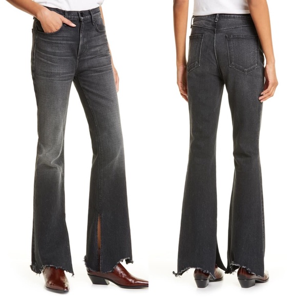 rag & bone Denim - RAG & BONE Nina High Rise Shark Bite Flare Jeans